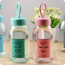 Южная Корея выражение, студентов и школьников, творческий милый пластиковый стаканчик Портативный с крышкой легко стакана воды