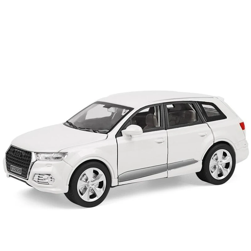 1/24 масштаб моделирование Audi Q7 сплав литья под давлением модель звук и свет игрушка с инерционным механизмом автомобиль игрушки для детей подарок на день рождения