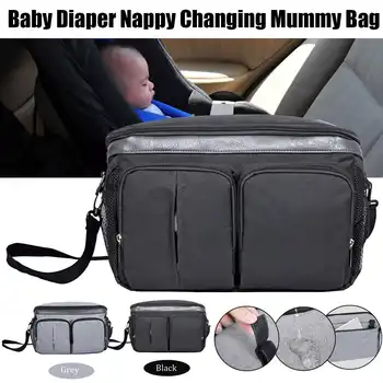 

Multifunctional Baby Stroller Bag Hanging Storage Pack Portable Bottle Bags Universal Buggys Pram Organizer Stroller Accessory
