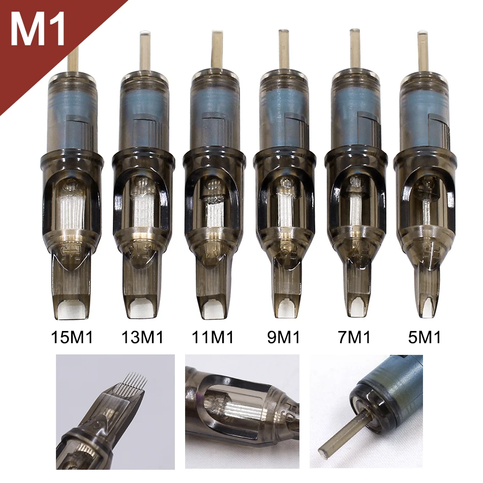 

Biomaser Hot Tattoo Cartridge Needles For Semi-Permanent Makeup Eyebrow Tattoo Pen Machine Supply 5/7/9/11/13/15 M1