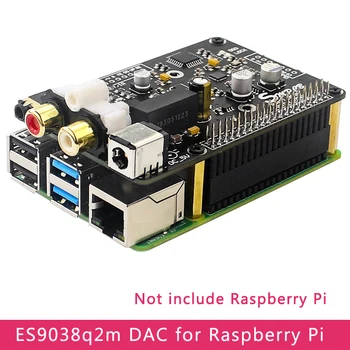 

ES9038q2m OPA1612 Op 9038 Decoder Digital Broadcast Board DAC I2S 32bit/384K DSD128 for Raspberry Pi 4B Model B/3B+/3B