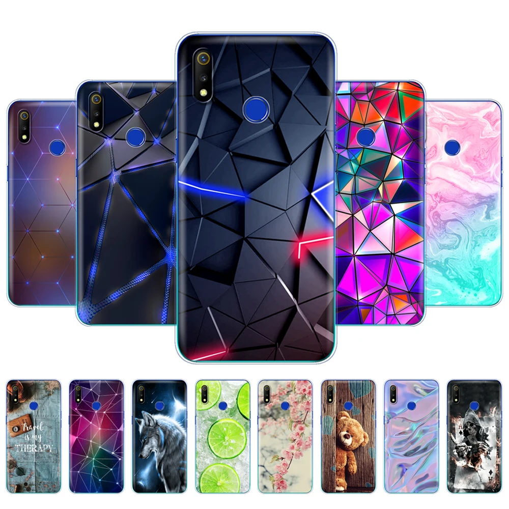 Чехол для Realme 3 Мягкая силиконовая задняя крышка из ТПУ телефона OPPO Pro чехол Realme3