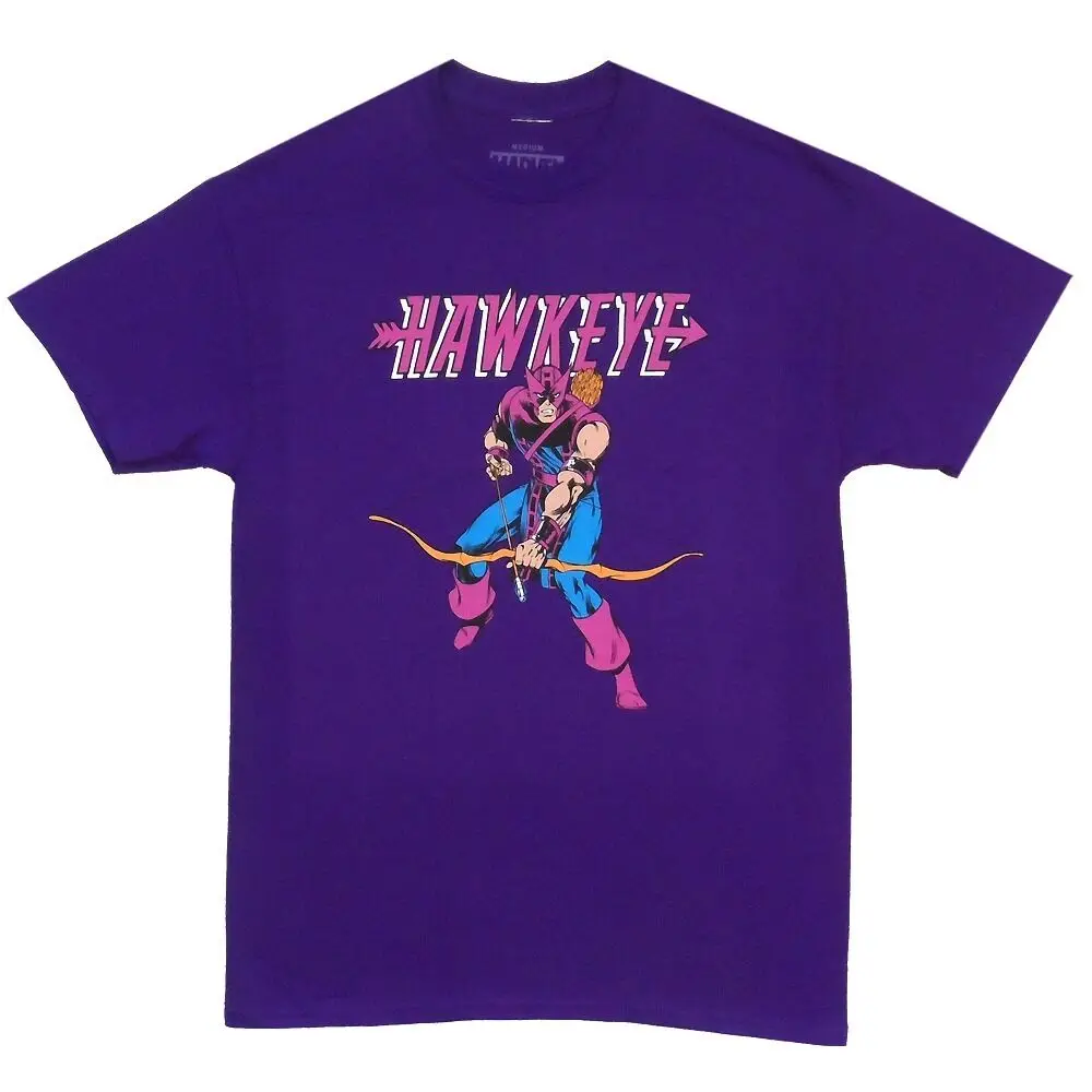 Мстители Hawkeye Классическая позиция Marvel Comics Лицензированная футболка для