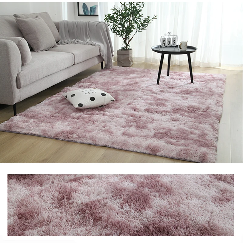 Пушистый Ковер, противоскользящий мягкий ковер для спальни, кабинета, гостиной, ковер, коридор, Европейский ковер с длинными волосами, коврик для комнаты, моющееся одеяло