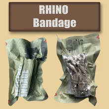 RHINO – Bandage de Compression de 4 pouces, pansement d'urgence pour les traumatismes