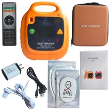 Новая зарядка AED тренажер Автоматический Внешний Дефибриллятор симулятор дистанционного автоматического управления CPR Первая помощь обучение мехин