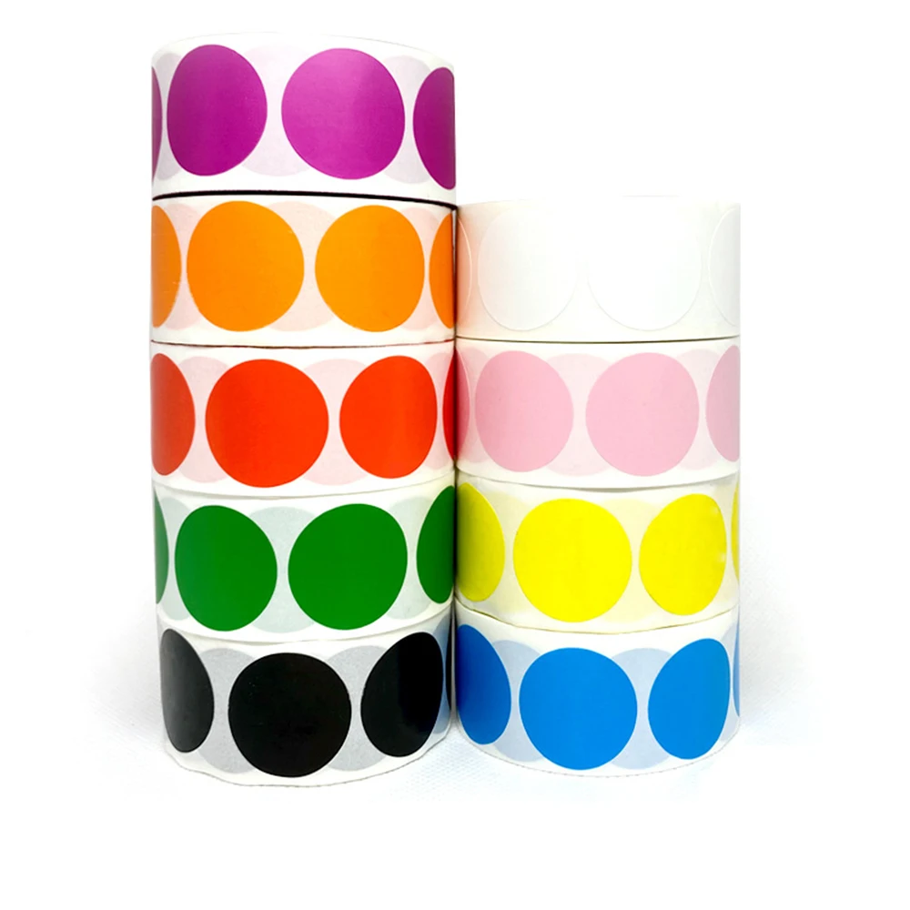 

500pcs/roll Round Love Heart Stickers Seal Labels Sticker For Package Seal Sticker Stationery Supplies