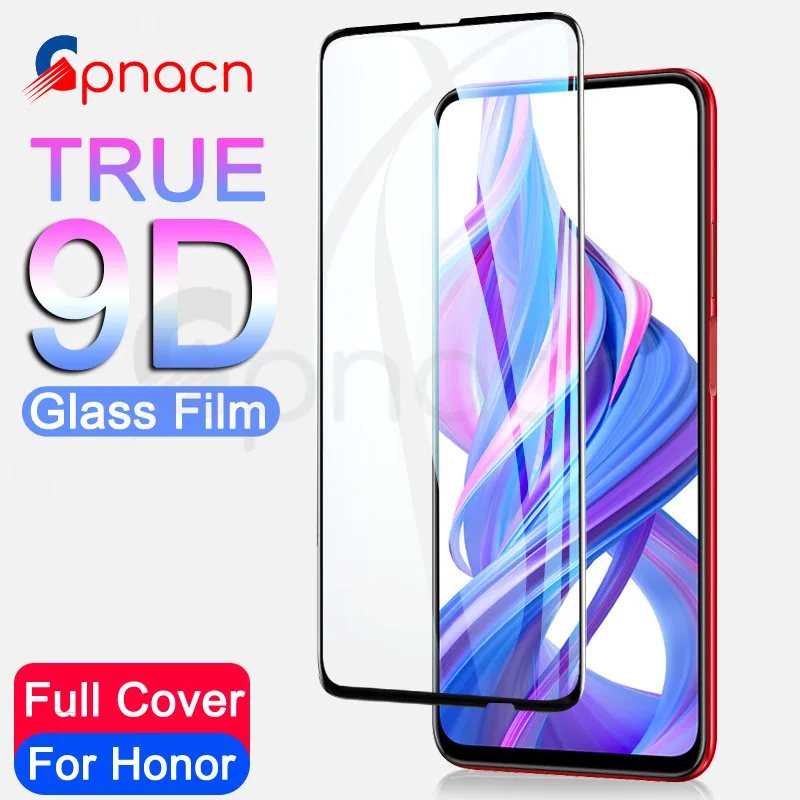 

9D Protective Glass For Huawei Honor 9X 8X 8C 8A 9i 10i 20i Screen Protector For Honor 20 V20 V10 V9 Play Tempered Glass Film