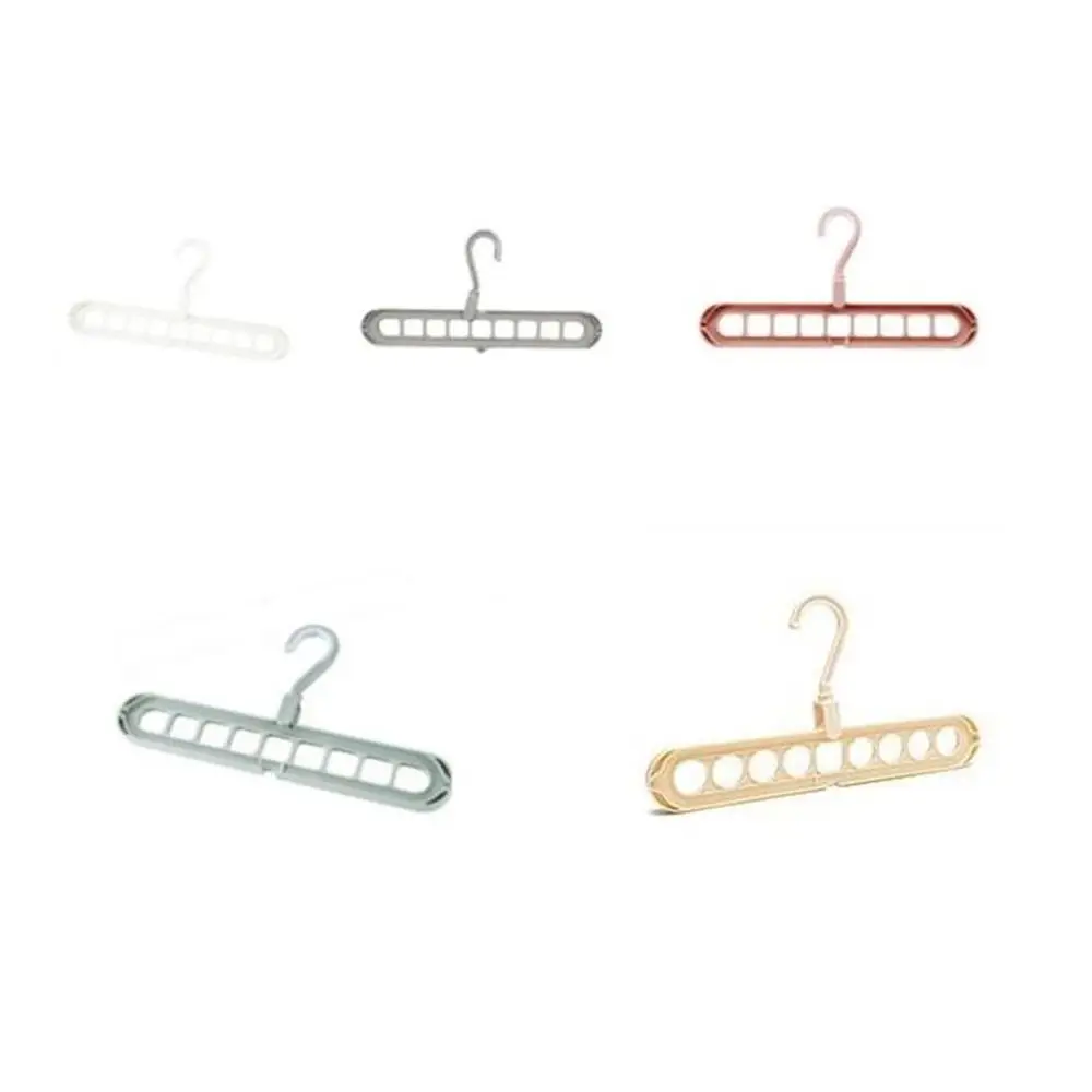 

Plastic Multi-Layer Wardrobe Rack Hanger Nine Hole Magic Hanger Balcony Rack Home Hanging Clothes Drying Rack Storage Hook