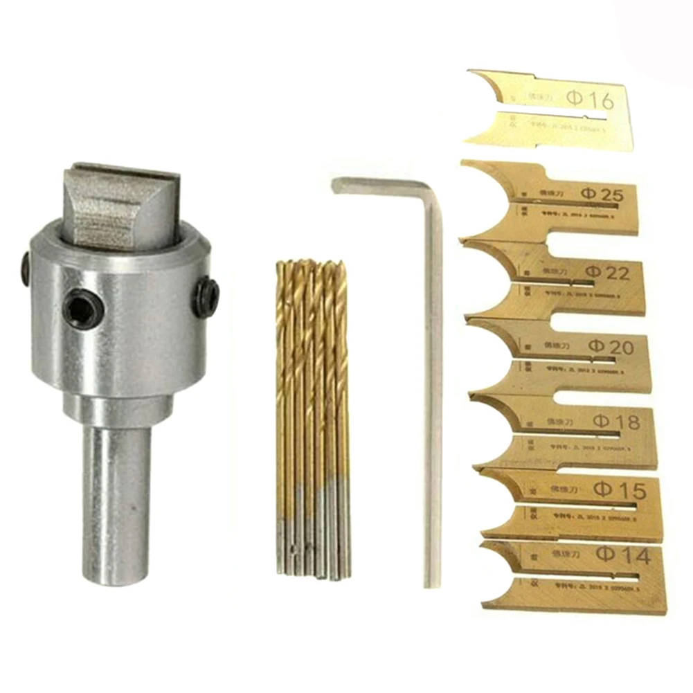 

Beads Drill Bit Wooden Bead Maker Milling Cutter Set Woodworking Tool Kit TN88