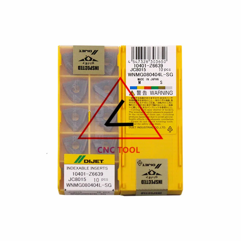 

WNMG080404L-SG JC8015 10pcs Original Japan DIJET Cutting Tool