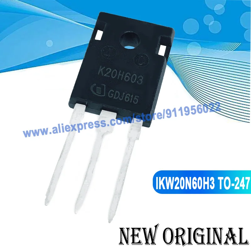 

(5 Pieces) IKW20N60H3 K20H603 TO-247 IGBT 600V 20A