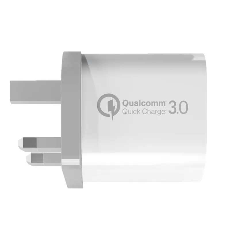 Быстрая зарядка EU US UK Plug QC 3,0 настенное зарядное устройство 5 В/9 В/12 в 18 Вт 3 порта для смартфона Qualcomm QC3.0 Быстрый домашний адаптер переменного тока
