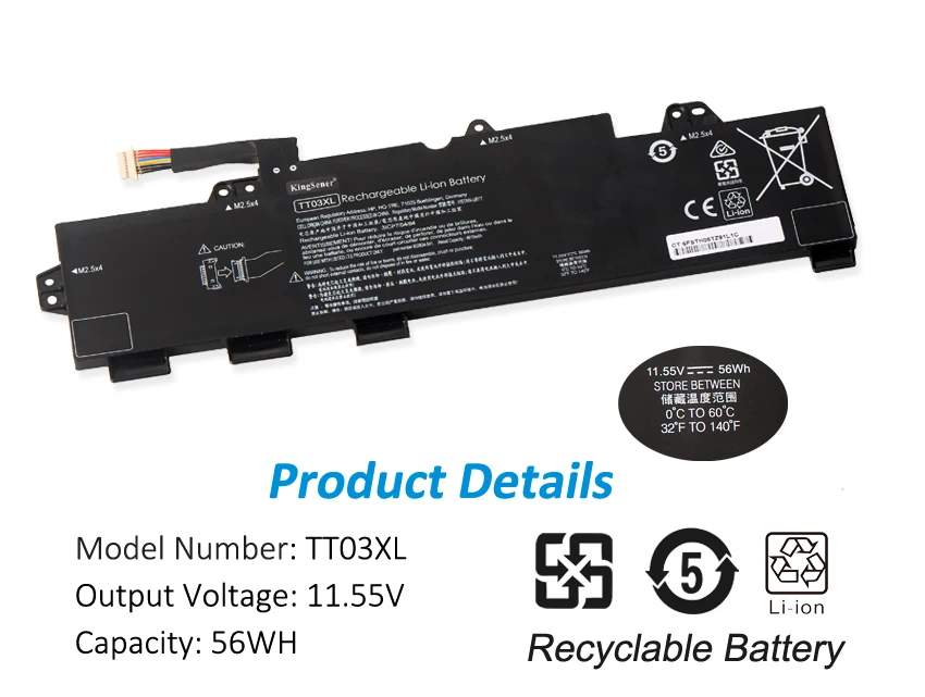 Kingsener Tt03xl Bateria para hp Elitebook 850 g5 g6 para hp Zbook 15u g5 g6 Hstnn-ub7t Hstnn-lb8h Db8k 9328242c1 933322855 56wh - Imagem 4