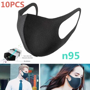 

10Pcs/Lot Activated Carbon Windproof Mouth-muffle Proof Face Masks Mouth Anti Dust Mask PM2.5
