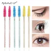 50 pcs Cosmetic Eyelash Brush  Crystal Mascara Wands Applicator Diamond Eyelashes brushes Disposable Make Up brushes Tools ► Photo 2/6