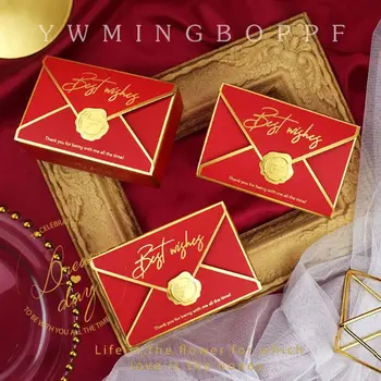 

Envelope Shape Candy Gift Boxes Creative Decorative Sweet Packing Boxes Wedding Party Candies Packaging Gift Box 20pcs/pack