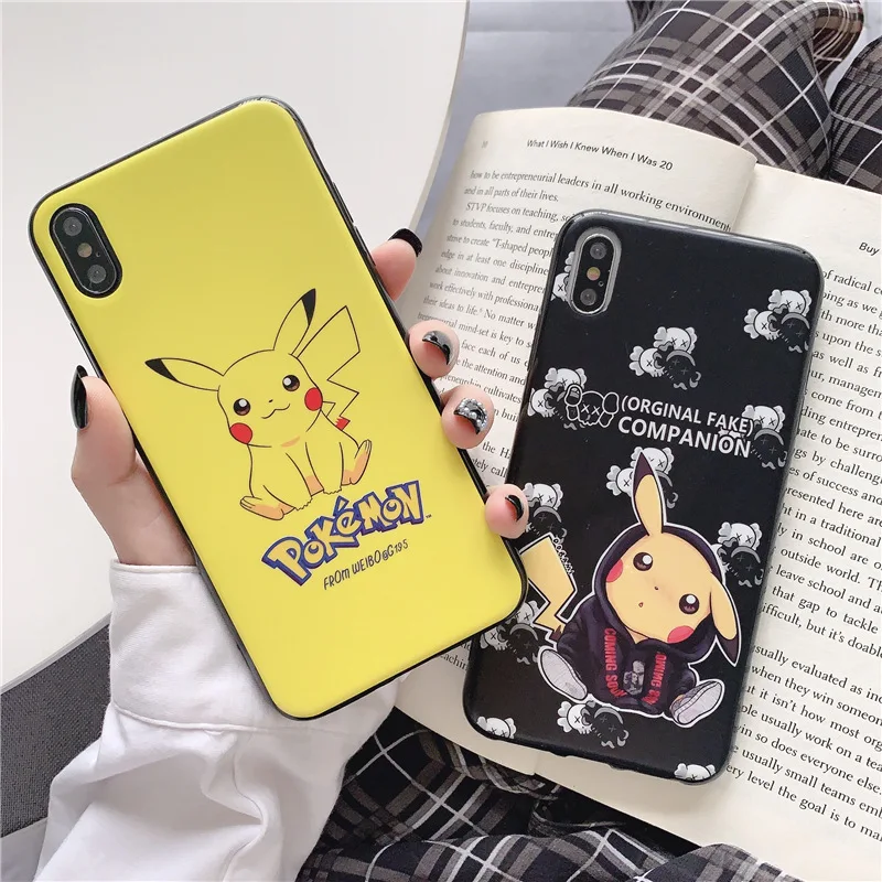 

New cartoon cute mobile phone case for iPhone X XS XR XSMax 8 7 6 6S PluS anime silicone drop protection cover