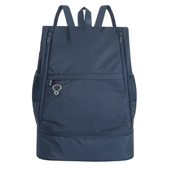 

Dry Wet Separation Yoga Sports Backpack Fitness Soft Solid Zipper Adjustable Strap Large Capacity Fashion Casual Shoe Position