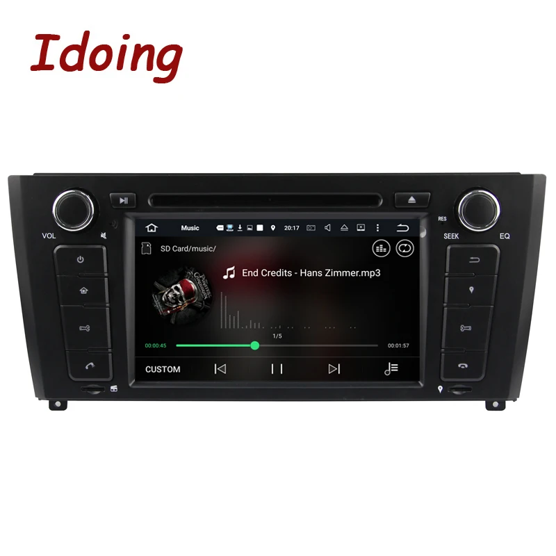 Рулевое колесо Idoing 2G Android7.1 1Din для BMW E81/82/87/88 четырехъядерный автомобильный