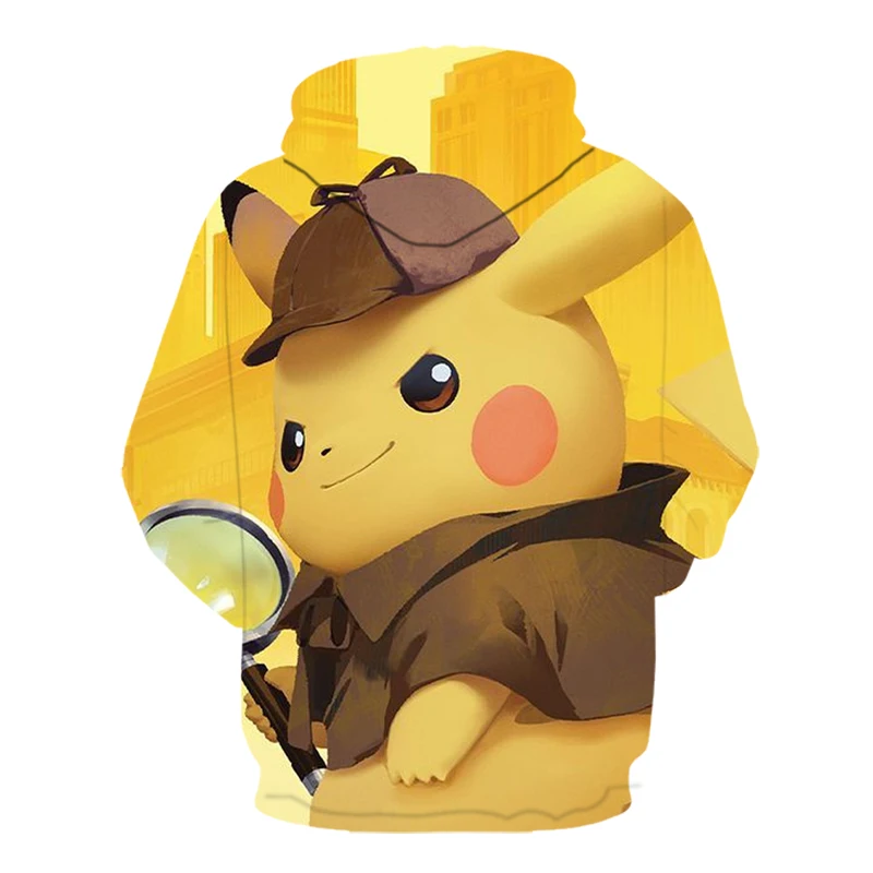 Новинка года; толстовки с капюшоном с покемоном Пикачу Eevee 3D; забавные детские толстовки с капюшоном в стиле аниме для мужчин и женщин; Kawaii; аниме Harajuku