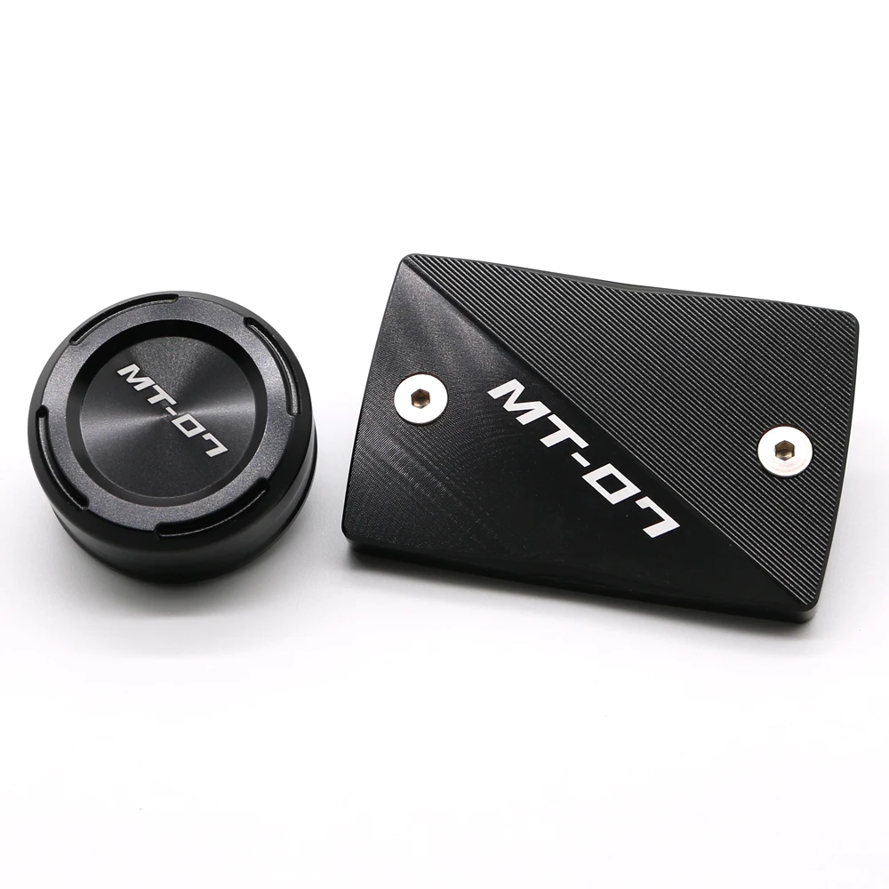 

Motorcycle Front Rear Brake Fluid Reservoir Cap For YAMAHA MT-07 MT07 2014-2019 CNC Aluminum Master Cylinder Reservoir Cover