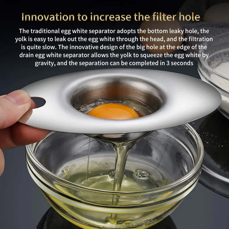 Разделитель яиц 1 шт. кухонный инструмент из нержавеющей стали гаджет Удобный