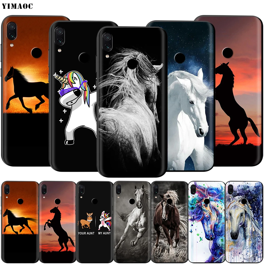 Чехол Running Horse для Xiaomi Redmi Note 4 4x 4a 5 5a 6 8 8A MI 9 9s 10 8T K30 Pro Max Lite Plus | Мобильные телефоны и