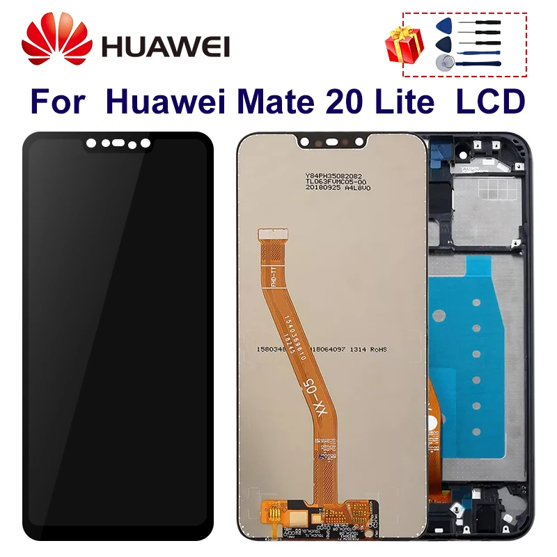 Сменный сенсорный ЖК экран 6 3 дюйма для Huawei Mate 20 Lite|Экраны мобильных телефонов| |