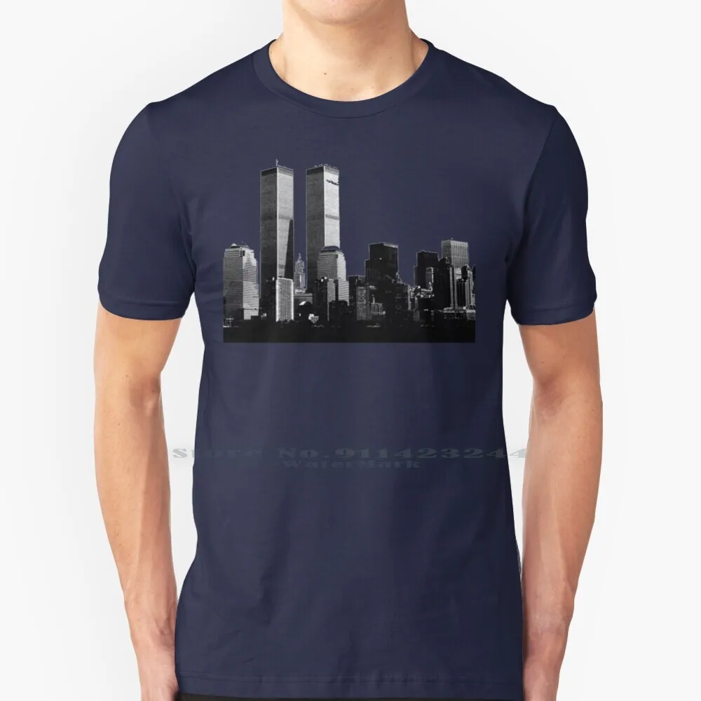 Twin Towers T Shirt Cotton 6XL Buildings Twin Towers New