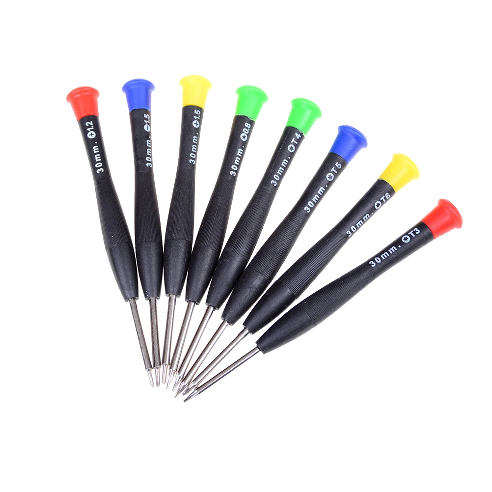 8PCS/set High Quality 8 In 1 Precision Mini Screwdriver Pocket Repair Tools Set For Cell Phone