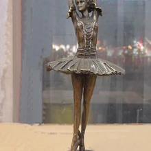 410++ 11," Вестерн арт бронзовая скульптура балет на цыпочках Балерина Танцевальная статуя красавицы