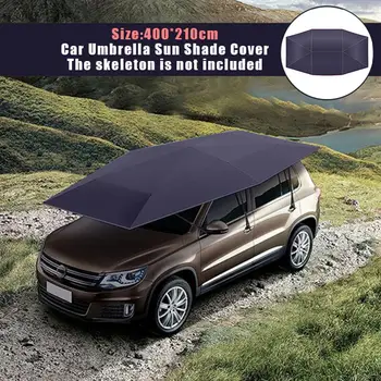 

4X2.1M Waterproof Anti UV Outdoor Car Vehicle Tent Umbrella Sunshade Roof Cover Car Umbrella Sun Shade Cloth Replaceable