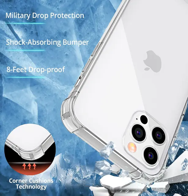 Thick Shockproof Silicone Phone Case For iPhone 13 12 11 Pro Xs Max X XR Lens Protection Case on iPhone 13 14 Pro Max Back Cover 4
