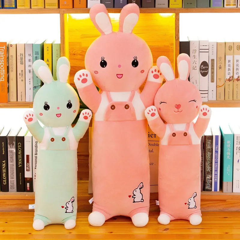 

2019-Rabbit Plush Toy Doll GIRL'S Bed Pajama Pillow Washable Creative Gift