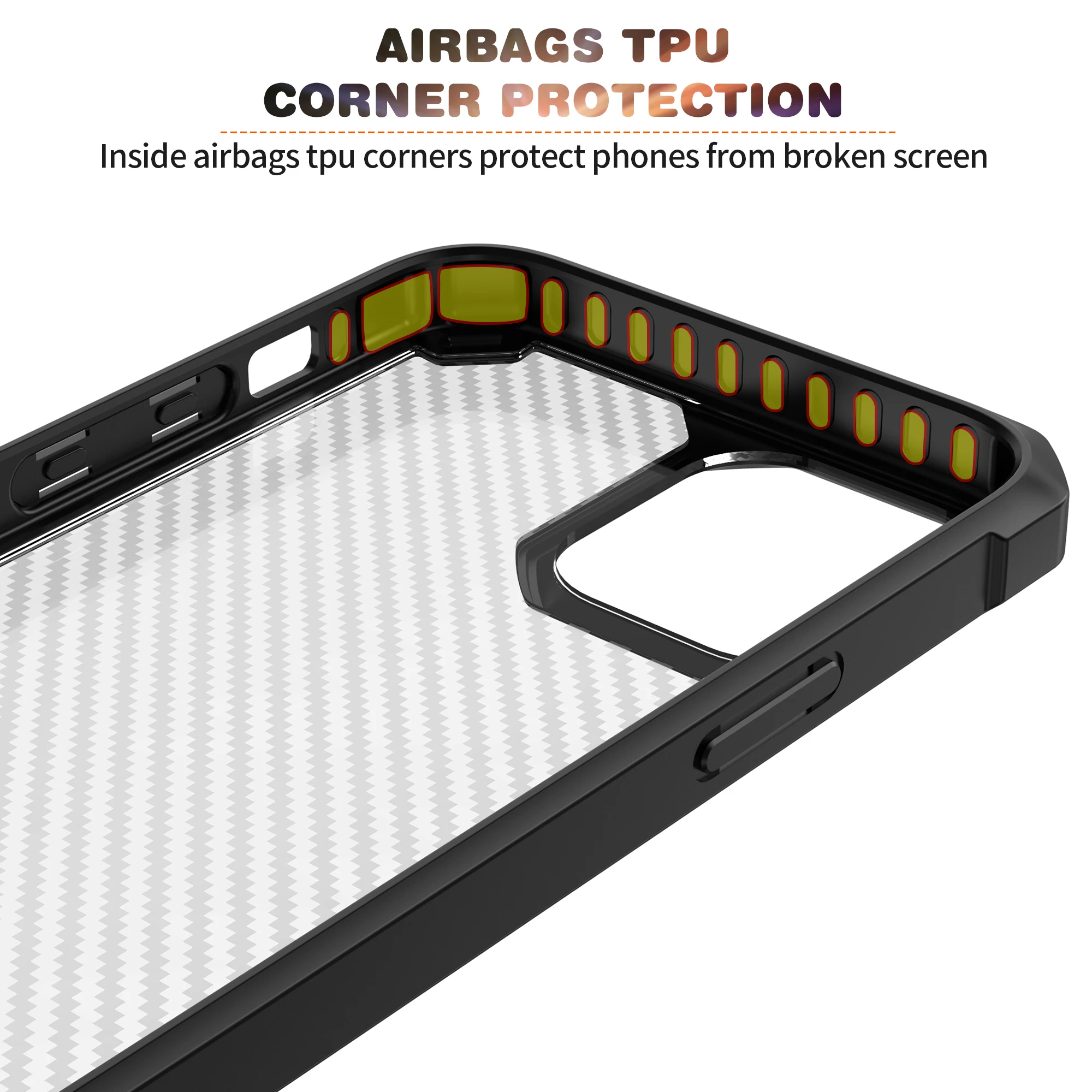 cheap iphone 13 mini case Back Cover For iPhone 11 12 13 Mini Pro Max Airbags Carbon Fiber Textrue Shockproof Case Coque Pouch iphone 13 mini leather case