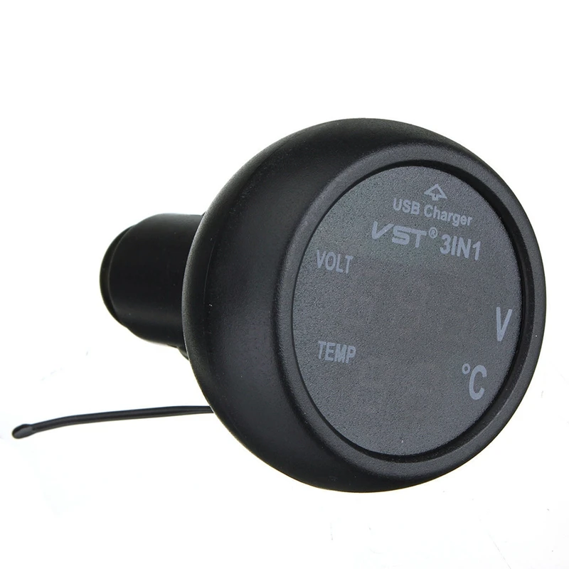 3 в 1 цифровой инфракрасный термометр USB красный синий светодиодный вольтметр 12V 24V