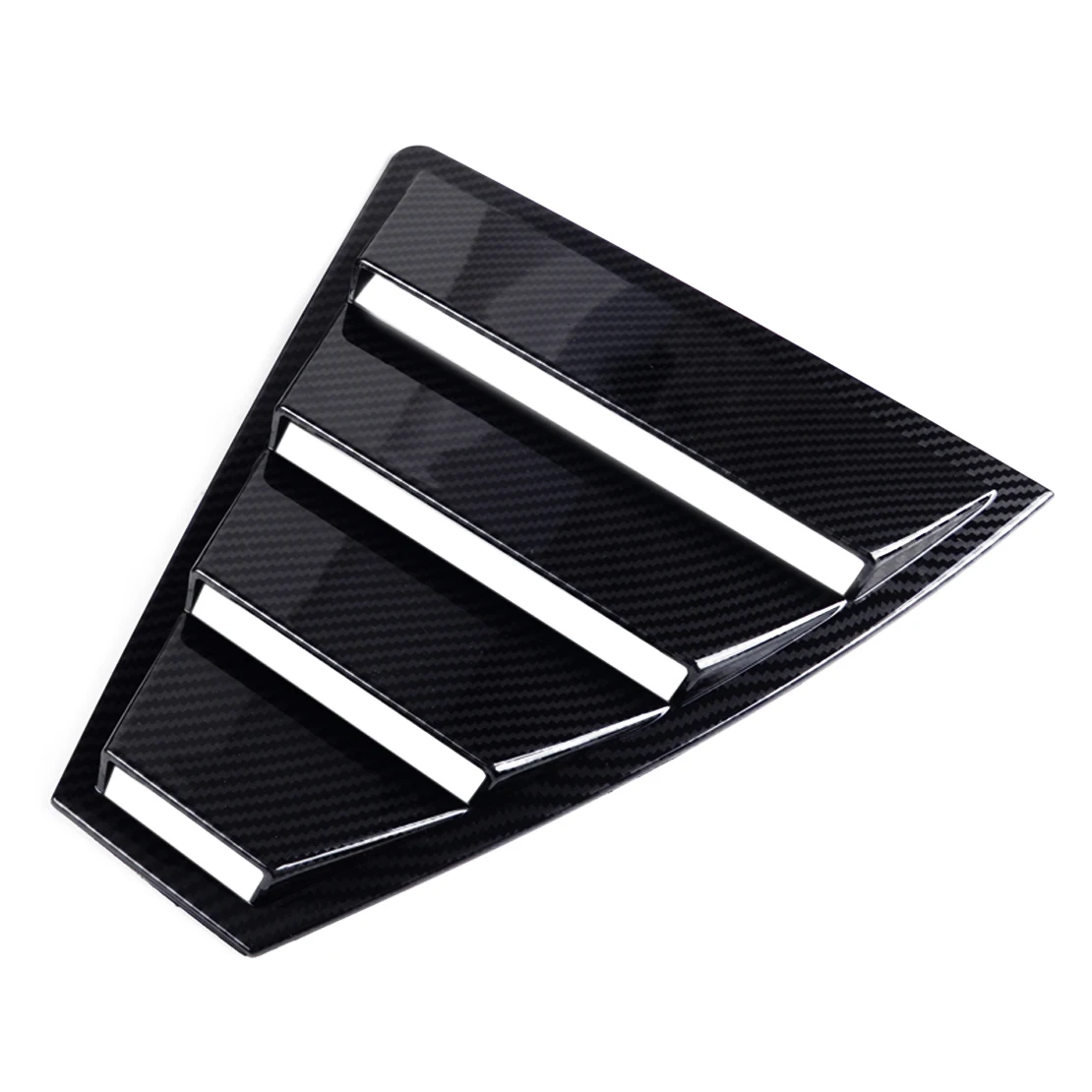 beler 2 PCS ABS Carbon Fiber Black Style Rear Window Quarter Panel Side Vent Trim Cover Fit for Hyundai Elantra