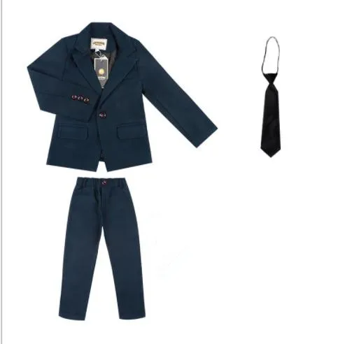 jacket pants Коллекция года, костюмы для мальчиков на свадьбу, брендовая детская праздничная одежда принцессы, смокинг джентльменский костюм для мальчиков на день рождения, Блейзер, брюки костюм из 2 предметов - Цвет: jacket pants