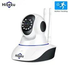 Hiseeu Домашняя безопасность 1080P 3MP Wifi ip-камера аудио запись SD карта памяти P2P HD CCTV Беспроводная камера видеонаблюдения радионяня