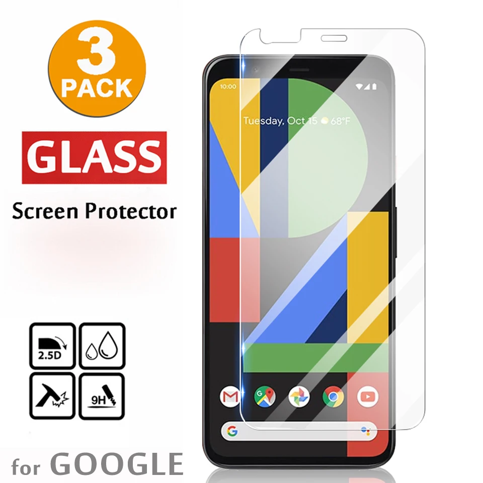 3 шт./лот закаленное стекло для Google Pixel 4 защита экрана размера XL на 4XL 3A