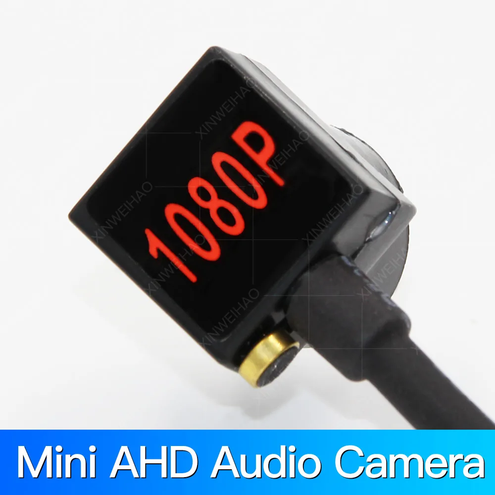 HD металлическая пуля 1080P SONY IMX323 AHD компактная камера видеонаблюдения CCTV H.264 3,7 мм объектив 2MP Проводная камера безопасности с микрофоном