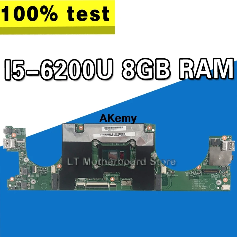 FRU: 5B20M36023 для lenovo 710S-13IKB материнская плата для ноутбука LS711 SR2EY I5-6200U 8GB RAMs полностью протестирована