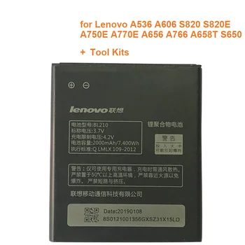 

Newest High Quality BL210 for Lenovo A536 A606 S820 S820E A750E A770E A656 A766 A658T S650 Phone Replace battery