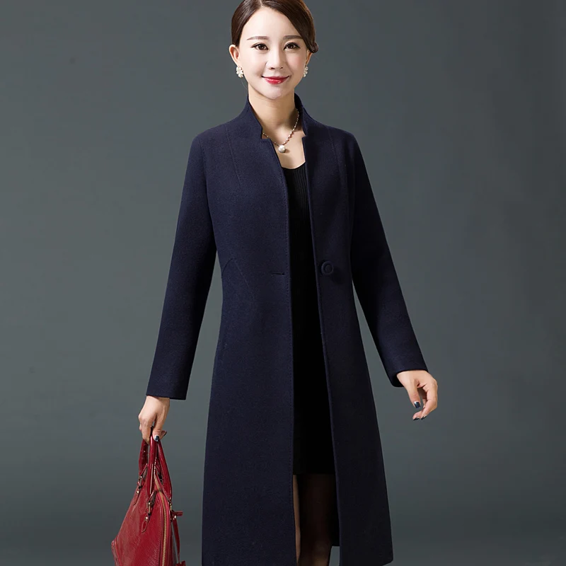 

Woolen Plus Size Woman's Coat Female Winter Coats Women Red Clothes Outwear Jackets 4XL Casaco Feminino KJ201