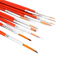 11 шт., кисть для рисования с мелким наконечником, акварельная акриловая масляная краска, ручка для рисования, инструмент для детализации, кисти для рисования