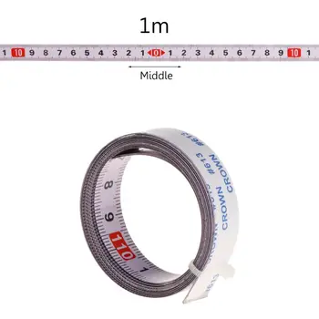 

Miter Saw Track Tape Measure Self Adhesive Backing Metric Steel Ruler 1/2/3/5M