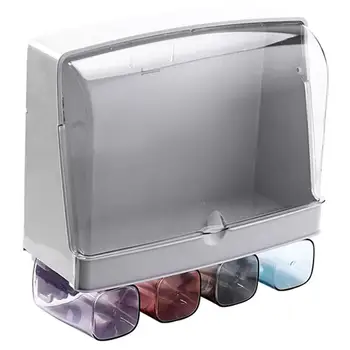 

1 Pc Non-punch Toothbrush Holder Wall Mounted Toothbrush Holder Storage Rack