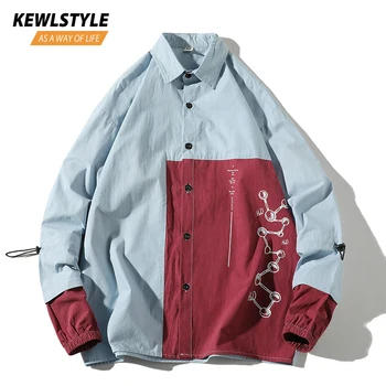 

High quality long sleeve safari shirts men Japanese autumn DNA biotech print streetwear oversize 5xl casual shirt dress CS62