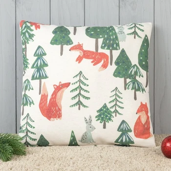 

Decorative pillow with photo printing "Chanterelles in the forest" 40x40 cm
